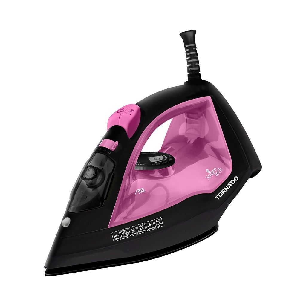 0e0bd83a35d4088bdeb5e63afdf282fc7d667014_tornado_steam_iron_2400_watt_ceramic_soleplate_rose_violet_tst_2400nc.jpg مكواة بخار تورنيدو TST-2400NC