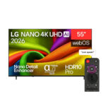 شاشة ال جي LG 55 بوصة نانو 4K سمارت بريسيفر داخلي - أقل سعر في مصر